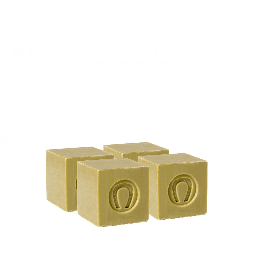 Lot de 4 Savons de Marseille Cube Pur Olive Sans Étui 100g