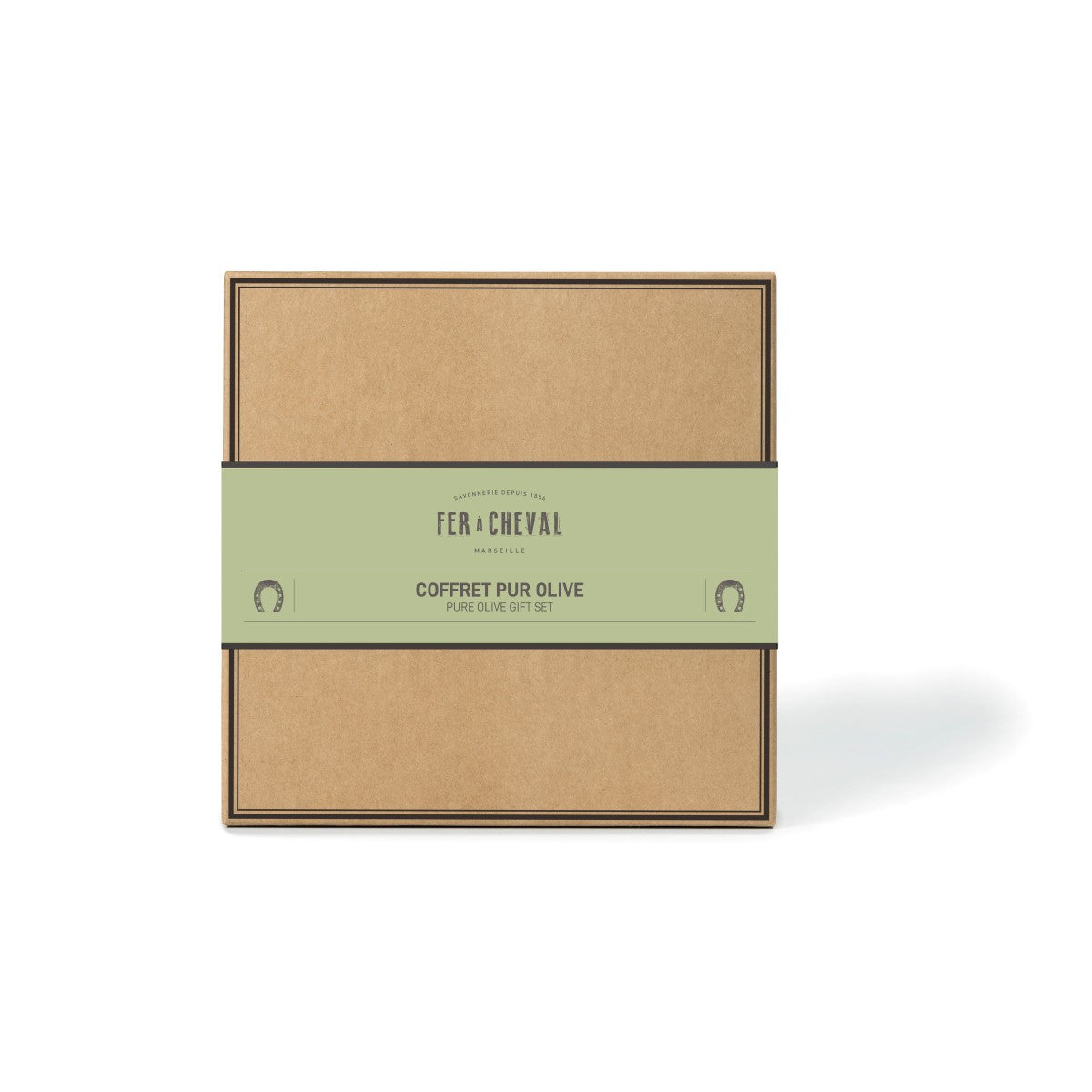 Coffret 100% Pur Olive - savonnerie Fer à Cheval