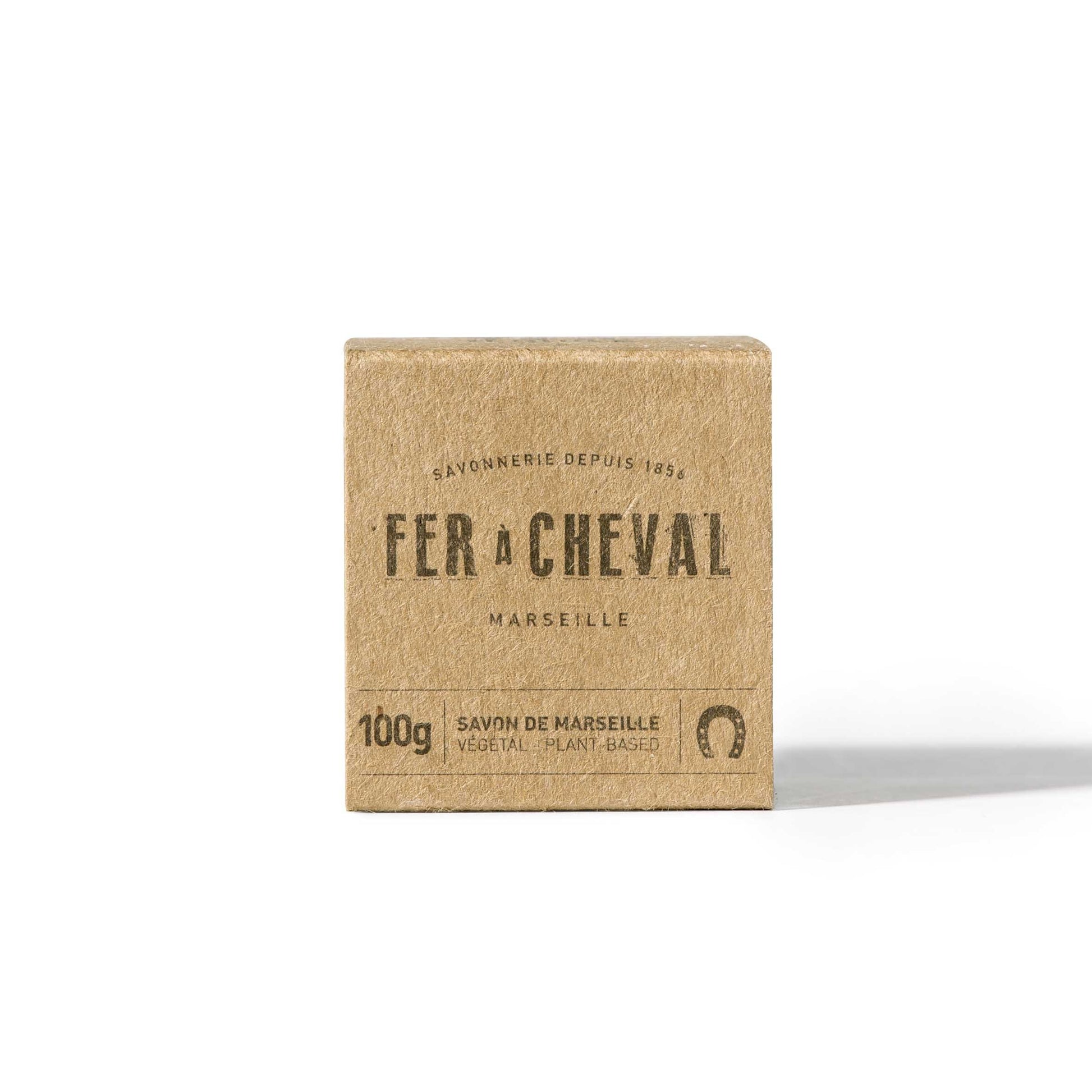 Savon de Marseille Cube Végétal 100g - Savonnerie Fer à Cheval